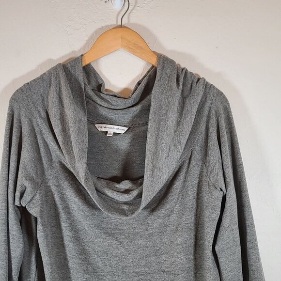 Cupcakes and Cashmere Brooklyn Off Shoulder Top‎ Long Sleeve Gray Size Large - Picture 7 of 11